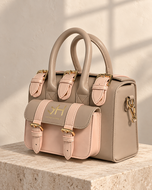 Frank Harvey Safety Handbag in a three-quarter studio view